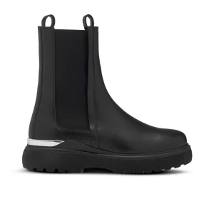 Rosemary^Mallet Rosemary Black Silver Boot Womens Triple Black